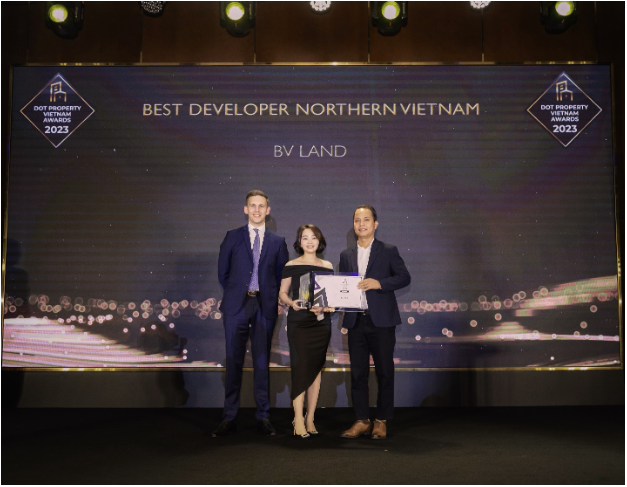 BV Land nhận giải thưởng Nhà phát triển BĐS tốt nhất miền Bắc 2023 - Ảnh 1.